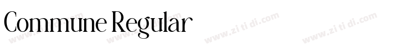Commune Regular字体转换